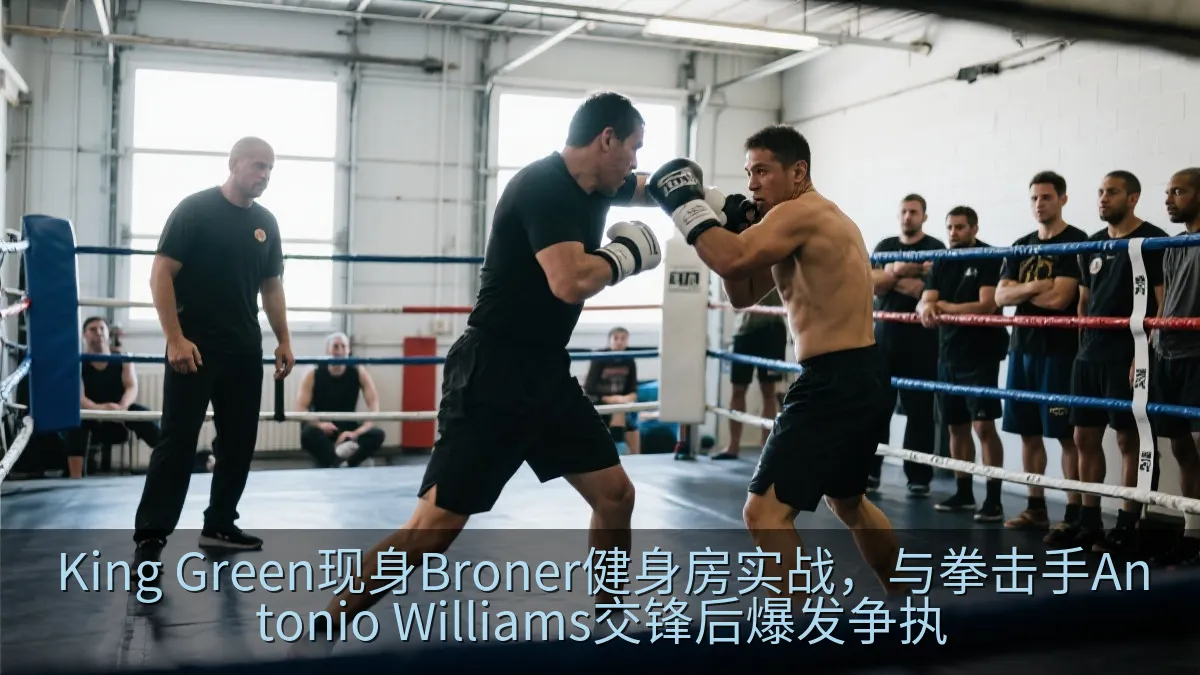 King Green现身Broner健身房实战，与拳击手Antonio Williams交锋后爆发争执