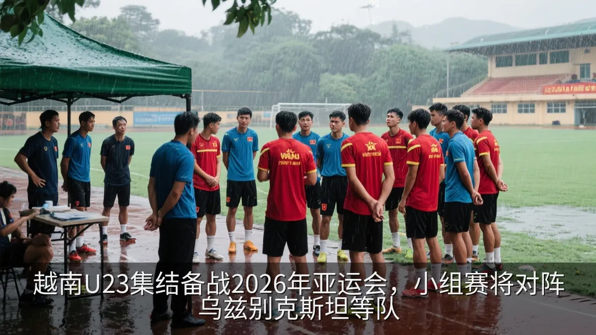 越南U23集结备战2026年亚运会，小组赛将对阵乌兹别克斯坦等队